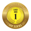 Kiwi Skate Early Bird 1 award sticker