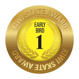 Kiwi Skate Early Bird 1 award sticker