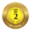 Kiwi Skate Early Bird 2 award sticker