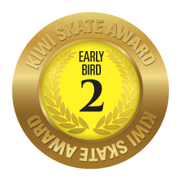 Kiwi Skate Early Bird 2 award sticker