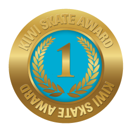 Kiwi Skate Level 2 award sticker